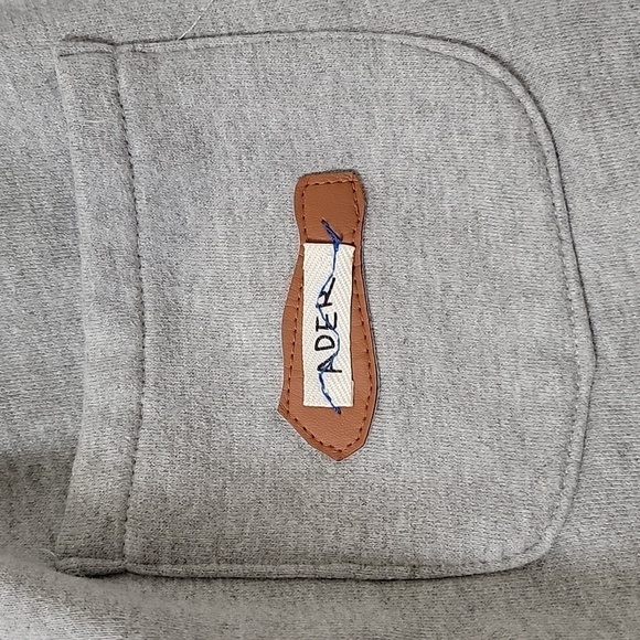 Ader Error Size "Free" Logo Sweatpants, Gray with Blue Stripe. Gently Used Cond. - Picture 5 of 15